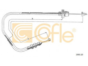 COFLE 1903.10 akceleratoriaus trosas 
 Kuro mišinio formavimas -> Karbiuratorius, sistema -> Valdymo sąsajos/amortizatorius/kameros
7699907, 7737766