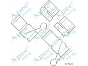 APEC braking KIT570 priedų komplektas, stabdžių trinkelė 
 Stabdžių sistema -> Būgninis stabdys -> Dalys/priedai