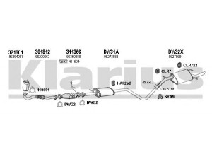 KLARIUS 310029U išmetimo sistema 
 Išmetimo sistema -> Išmetimo sistema, visa