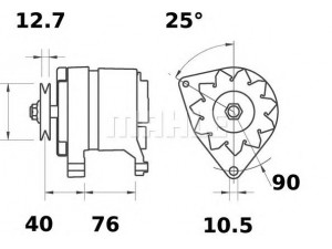 MAHLE ORIGINAL MG 585 kintamosios srovės generatorius 
 Elektros įranga -> Kint. sr. generatorius/dalys -> Kintamosios srovės generatorius
8 9703 0144 0, 8 9704 3064 0, 8 9707 3046 0