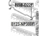FEBEST 0123-NP300F šarnyro stabilizatorius 
 Ašies montavimas/vairavimo mechanizmas/ratai -> Stabilizatorius/fiksatoriai -> Savaime išsilyginanti atrama
54618-01G0A