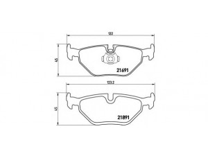 BREMBO P 06 023 stabdžių trinkelių rinkinys, diskinis stabdys 
 Techninės priežiūros dalys -> Papildomas remontas
34211163395, 34212157591, 34212157592