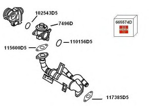 WAHLER 7900418 išmetamųjų dujų recirkuliacija 
 Variklis -> Išmetimo emisijos valdymas -> Prekių paieška pagal schemą