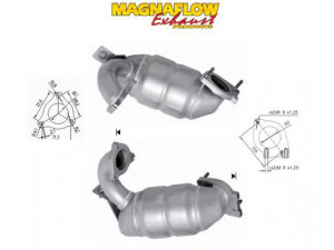 MAGNAFLOW 76356D katalizatoriaus keitiklis 
 Išmetimo sistema -> Katalizatoriaus keitiklis
8200223012, 8200274616, 8200473331