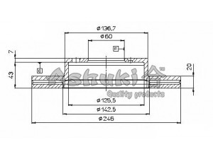 ASHUKI 0990-1108 stabdžių diskas 
 Stabdžių sistema -> Diskinis stabdys -> Stabdžių diskas
0 986 478 841/BOSCH, 16626/ABS