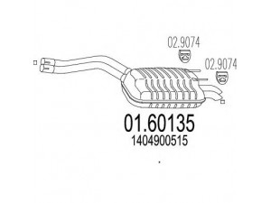MTS 01.60135 galinis duslintuvas 
 Išmetimo sistema -> Duslintuvas
1404900515