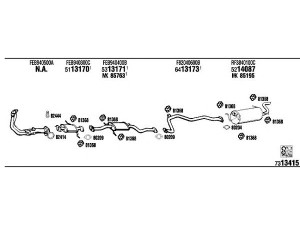WALKER MA20172 išmetimo sistema 
 Išmetimo sistema -> Išmetimo sistema, visa