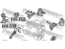 FEBEST HM-035 variklio montavimas 
 Variklis -> Variklio montavimas -> Variklio montavimo rėmas
50830-SM4-020