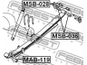 FEBEST MAB-119 įvorė, lakštinė lingė 
 Pakaba -> Lakštinė spyruoklinė pakaba
4150A174, MR491825