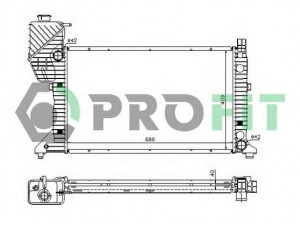 PROFIT PR 3546A2 radiatorius, variklio aušinimas 
 Aušinimo sistema -> Radiatorius/alyvos aušintuvas -> Radiatorius/dalys
9015002400, 9015002800, 9015003100