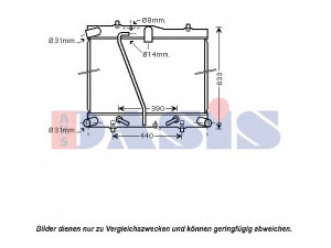 AKS DASIS 210192N radiatorius, variklio aušinimas 
 Aušinimo sistema -> Radiatorius/alyvos aušintuvas -> Radiatorius/dalys
1640030170