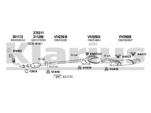 KLARIUS 930594U išmetimo sistema 
 Išmetimo sistema -> Išmetimo sistema, visa