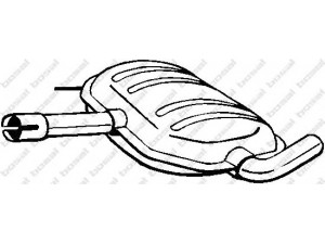 BOSAL 233-487 vidurinis duslintuvas 
 Išmetimo sistema -> Duslintuvas
357 253 409 C, 3A0 253 409 B