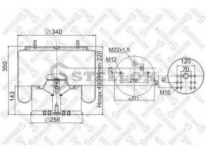STELLOX 90-48813-SX dėklas, pneumatinė pakaba
BPW 36 K