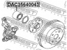 FEBEST DAC35640043 rato guolis 
 Ašies montavimas/vairavimo mechanizmas/ratai -> Rato stebulė/montavimas -> Rato guolis
90043-63370, 90043-63308