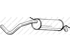 BOSAL 233-635 galinis duslintuvas 
 Išmetimo sistema -> Duslintuvas
6Q6.253.609J, JZW.253.609AJ, 6Q6253609J