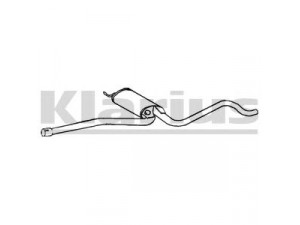KLARIUS VW551B vidurinis duslintuvas 
 Išmetimo sistema -> Duslintuvas
3B0253409AK, 3B0253409AR, 3B0253409AK