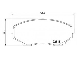 BREMBO P 49 028 stabdžių trinkelių rinkinys, diskinis stabdys 
 Techninės priežiūros dalys -> Papildomas remontas
CBZ23322Z, LAZ53328Z, LBZ13328Z