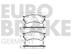 EUROBRAKE 5502223232 stabdžių trinkelių rinkinys, diskinis stabdys 
 Techninės priežiūros dalys -> Papildomas remontas
3894048, 3922123, G5Y63323Z, G5Y63328Z