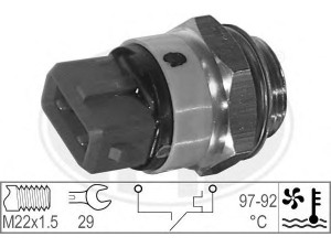 ERA 330188 temperatūros jungiklis, radiatoriaus ventiliatorius 
 Aušinimo sistema -> Siuntimo blokas, aušinimo skysčio temperatūra
9606456180, 9629968880, 1264 26