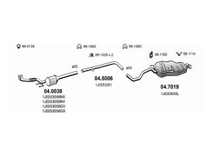 ASSO ART2591 išmetimo sistema 
 Išmetimo sistema -> Išmetimo sistema, visa