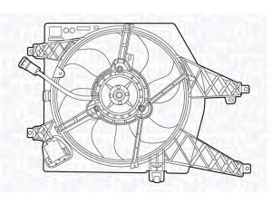 MAGNETI MARELLI 069422561010 ventiliatorius, radiatoriaus
7701067978, 7701068310
