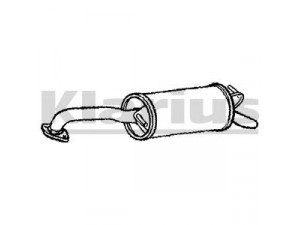 KLARIUS 220720 galinis duslintuvas 
 Išmetimo sistema -> Duslintuvas
174300J010, 174300J020, 1743023020