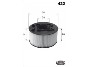 MECAFILTER EL9289 oro filtras 
 Techninės priežiūros dalys -> Techninės priežiūros intervalai
8K0133843D, 8K0133843D