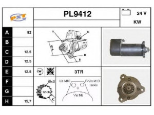 SNRA PL9412 starteris