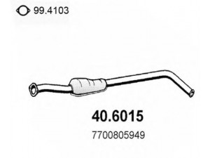 ASSO 40.6015 vidurinis duslintuvas 
 Išmetimo sistema -> Duslintuvas
6001025873, 7700805949