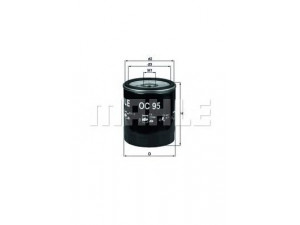 KNECHT OC 95 alyvos filtras 
 Techninės priežiūros dalys -> Techninės priežiūros intervalai
0003936608, HB03028806, SE020030288A