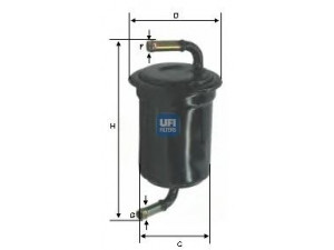 UFI 31.533.00 kuro filtras 
 Techninės priežiūros dalys -> Papildomas remontas
E92Z-9155-B, 25067075, F220-20-490