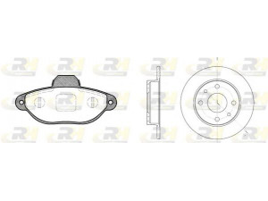 ROADHOUSE 8414.00 stabdžių rinkinys, diskiniai stabdžiai 
 Stabdžių sistema -> Diskinis stabdys -> Stabdžių remonto rinkinys
0060805117, 0060811879, 46403960