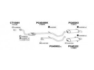 VENEPORTE 450071 išmetimo sistema 
 Išmetimo sistema -> Išmetimo sistema, visa