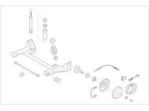 DELPHI OPEL-07119-R rato pakaba 
 Ašies montavimas/vairavimo mechanizmas/ratai -> Prekių paieška pagal schemą