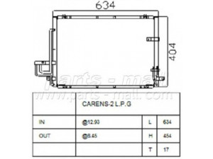 PARTS-MALL PXNCB-021 kondensatorius, oro kondicionierius 
 Oro kondicionavimas -> Kondensatorius
0K2FA61480, 0K2FA61480FFF, K2FA61480