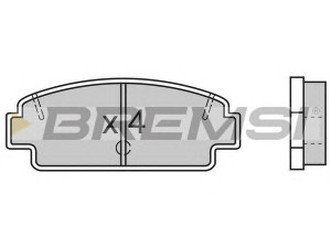 BREMSI BP2492 stabdžių trinkelių rinkinys, diskinis stabdys 
 Techninės priežiūros dalys -> Papildomas remontas
0049214041, 0449214002, 0449214020