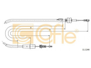 COFLE 11.1246 akceleratoriaus trosas 
 Variklis -> Oro tiekimas -> Akceleratoriaus trosas/jungtis
847168, 90530808