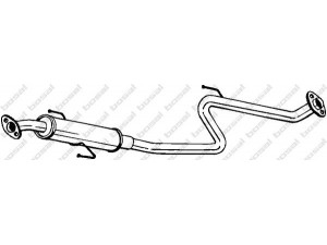 BOSAL 283-163 vidurinis duslintuvas 
 Išmetimo sistema -> Duslintuvas
17420-16340