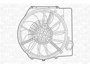 MAGNETI MARELLI 069422437010 ventiliatorius, radiatoriaus 
 Aušinimo sistema -> Oro aušinimas
7701043942