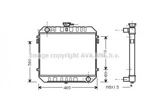 AVA QUALITY COOLING OL2095 radiatorius, variklio aušinimas 
 Aušinimo sistema -> Radiatorius/alyvos aušintuvas -> Radiatorius/dalys
09281799, 1302012