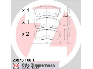 ZIMMERMANN 23873.160.1 stabdžių trinkelių rinkinys, diskinis stabdys 
 Techninės priežiūros dalys -> Papildomas remontas
0K9D03328Z, 58115FDA00, 58115FDC00