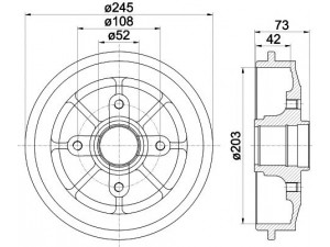 HELLA PAGID 8DT 355 300-591 stabdžių būgnas 
 Stabdžių sistema -> Būgninis stabdys -> Stabdžių būgnas
424746, 424749, 424746, 424749