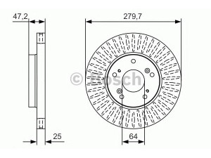 BOSCH 0 986 479 B01 stabdžių diskas 
 Dviratė transporto priemonės -> Stabdžių sistema -> Stabdžių diskai / priedai
45251-TV0-E00