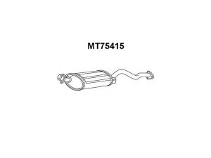 VENEPORTE MT75415 priekinis duslintuvas 
 Išmetimo sistema -> Duslintuvas
MR266475
