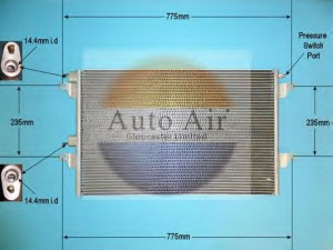 AUTO AIR GLOUCESTER 16-1283 kondensatorius, oro kondicionierius 
 Oro kondicionavimas -> Kondensatorius
8200033733