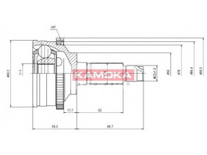 KAMOKA 6992 jungčių komplektas, kardaninis velenas 
 Ratų pavara -> Sujungimai/komplektas
G560-22-510A, G560-25-500A, G560-25-600A
