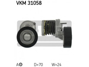 SKF VKM 31058 įtempiklio skriemulys, V formos rumbuotas diržas 
 Diržinė pavara -> V formos rumbuotas diržas/komplektas -> Įtempiklio skriemulys
038 903 315 AD, 038 903 315 AG