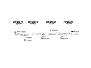 VENEPORTE 400240 išmetimo sistema