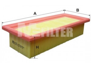 MFILTER K 229 oro filtras 
 Techninės priežiūros dalys -> Techninės priežiūros intervalai
71736125, 7782629